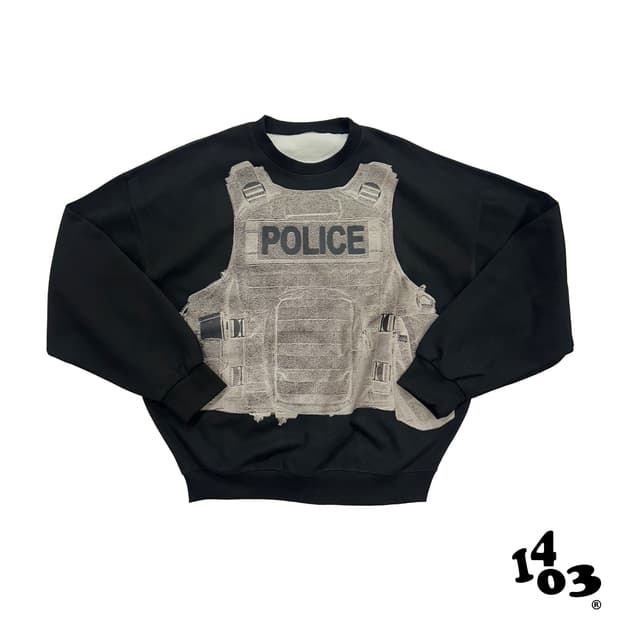 POLICE VEST 맨투맨