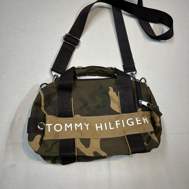 타미힐피거 카모플라쥬 미니 숄더백 토트백 2way