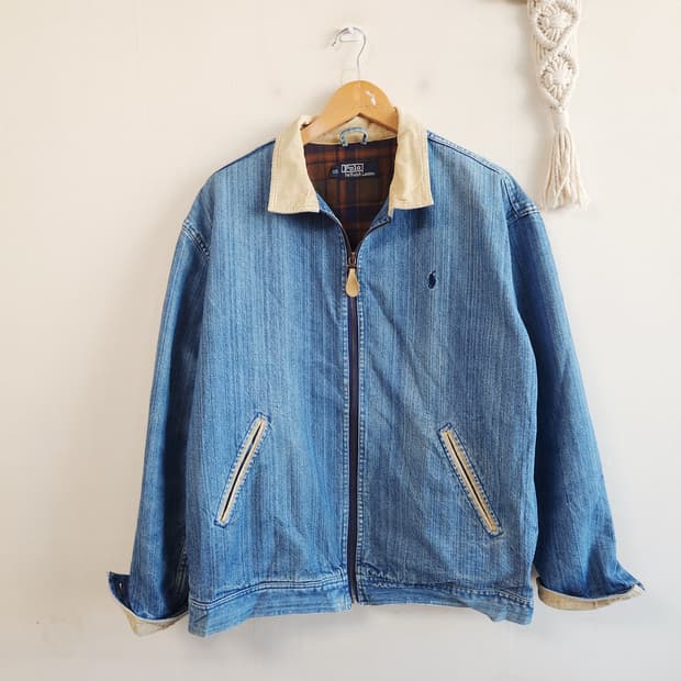 폴로 랄프로렌 코듀로이 베이포트 블루종 데님 자켓 105