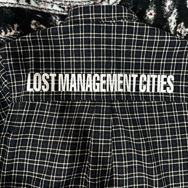 LMC 백로고 울 체크 플란넬 셔츠