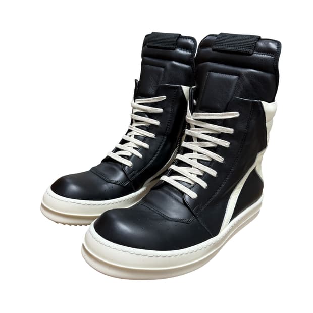 (풀구성 새상품) 릭오웬스 지오바스켓 검흰 LPO 39.5 사이즈