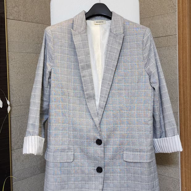 쟈딕앤볼테르 체크 블레이저 S