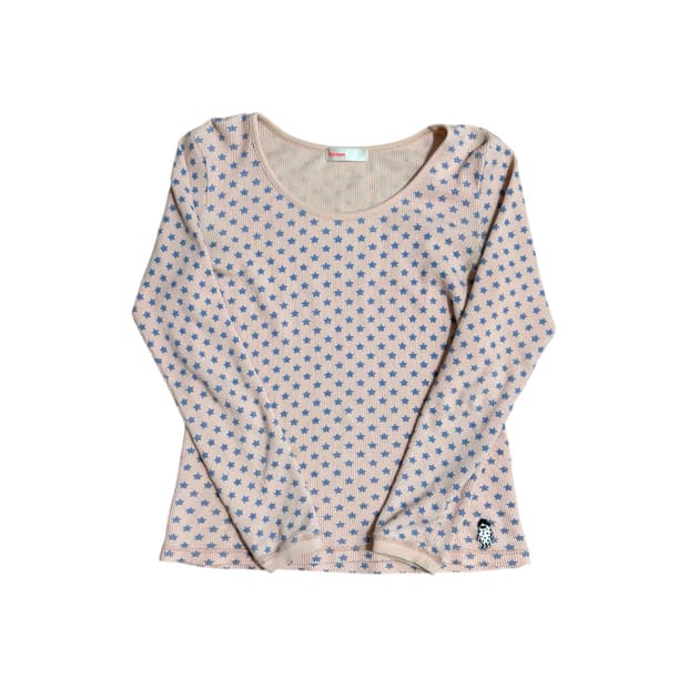 NE-NET STAR PRINT LONG SLEEVE TOP