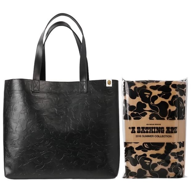 베이프 레더 토트백 숄더백