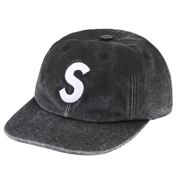 Supreme Pigment S Logo 6Panel Black 24fw