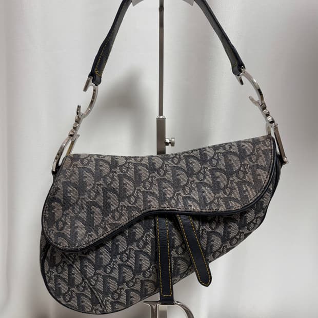 디올 오블리크 새들백 빈티지