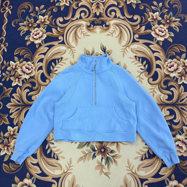 (XS)룰루레몬 lululemon 스쿠바 하프집업(하늘색)