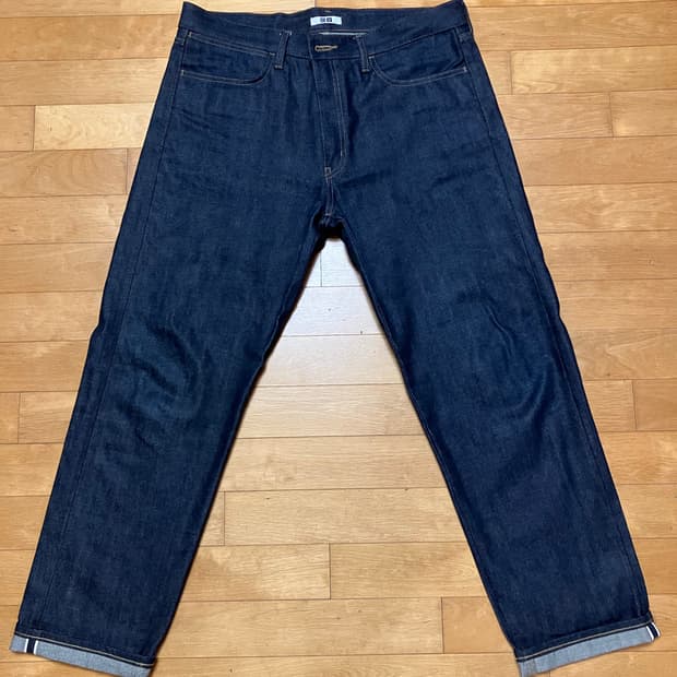 유니클로U 셀비지 레귤러피트 진 35사이즈