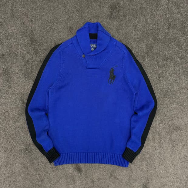 폴로 랄프로렌 빅포니 숄 니트 [18-20] XL
