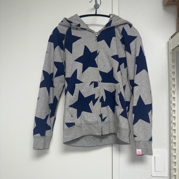 베이프 에이프 그레이 소라 스타 후드 집업
