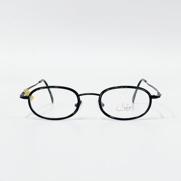 CHERI 블랙 오벌 데드스탁 빈티지안경