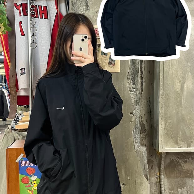 나이키 바람막이 블랙 XL #csz517