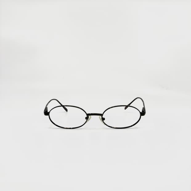 빈티지 다크브라운 메탈 프레임 안경테