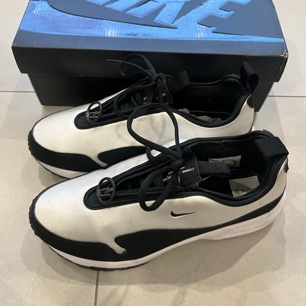 나이키 꼼데 선더 맥스 블랙화이트 M275