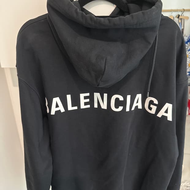 Balenciaga 로고 후드티 S
