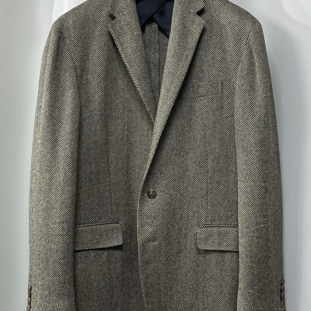 폴로 랄프로렌 헤링본 실크 블렌드 블레이져 자켓