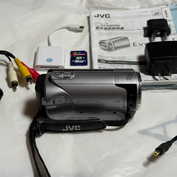 풀구성 JVC HM280 JVC캠코더 빈티지캠코더 브이로그캠코더 디카
