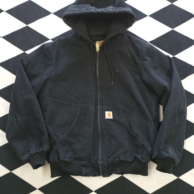 칼하트 J140 덕액티브 워크 자켓 블랙 S