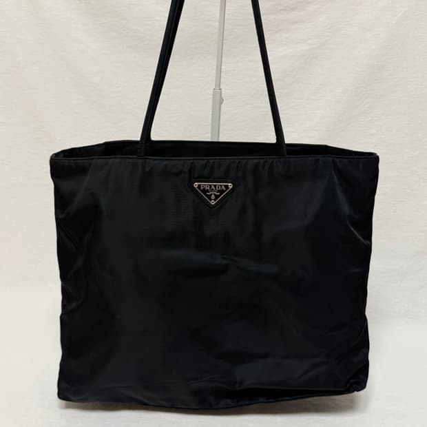 정품 프라다 포코노 나일론 블랙 토트백 숄더백