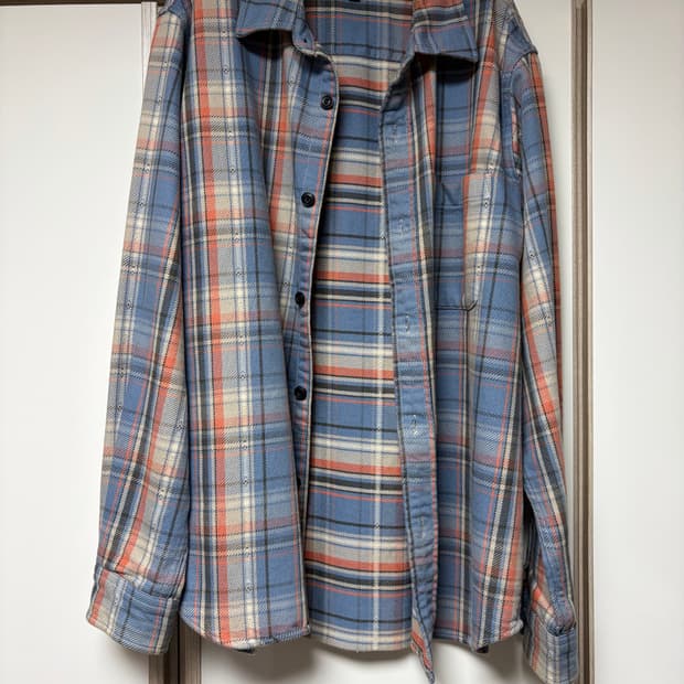 [S] Stussy 스투시 단 워시드 코튼 플레이드 셔츠