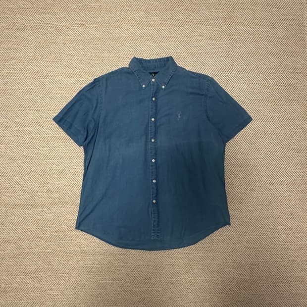 POLO RALPH LAUREN indigo linen shirt