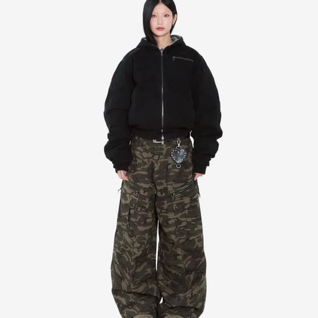 아캄 다영 카모 리버시블 푸퍼 자켓