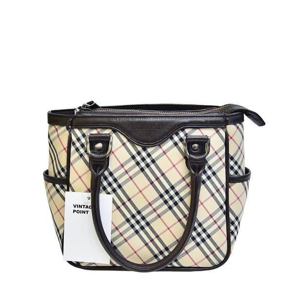 버버리 노바체크 캔버스 토트백(정품)