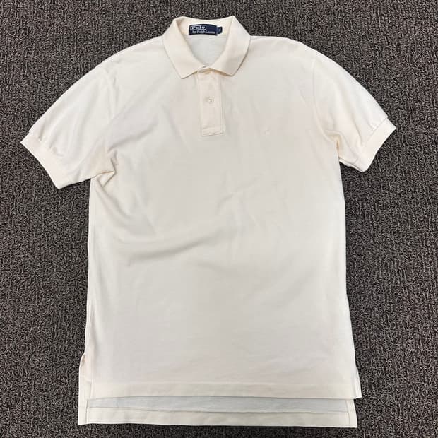 POLO 폴로 랄프로렌 카라티 반팔티셔츠 크림 M