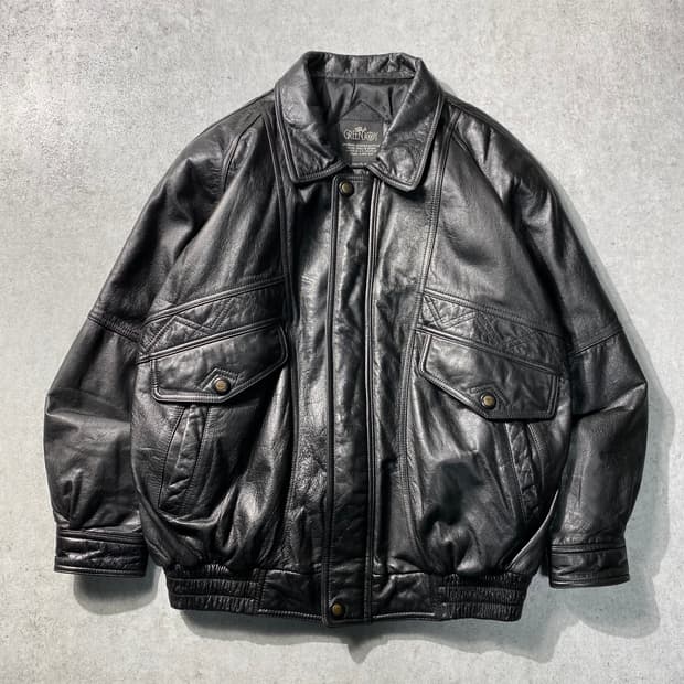 [XL] 90s Vintage 빈티지 카우하이드 봄버자켓