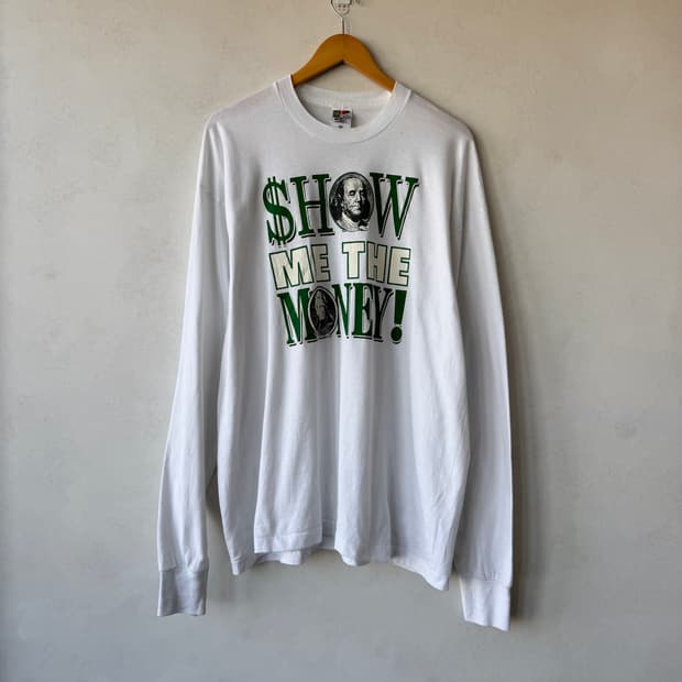 90s Show me the money 롱슬리브 티셔츠