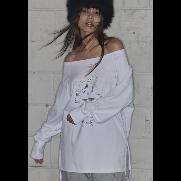 FANCY CLUB DIVINE CROSS OFF-SHOULDER TEE