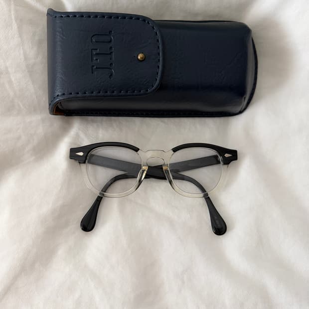 j.t.o 줄리어스타르트옵티컬 아넬 44-22 블랙 우드 패치워크