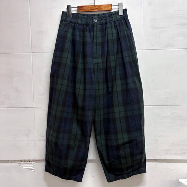 D.g.y 타탄 체크 코튼 벌룬 팬츠 M JPN