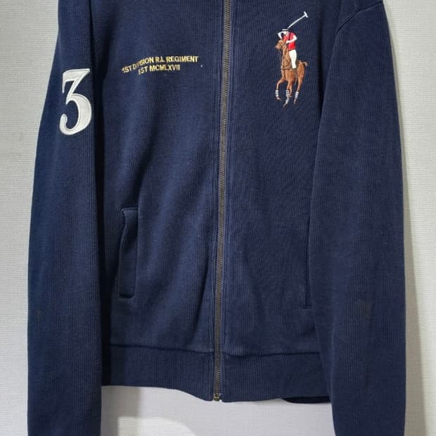 폴로 빅포니 네이비 니트 집업 95 / M