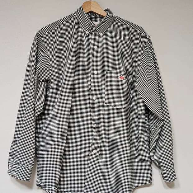 단톤 쿨맥스 깅엄체크 셔츠 36