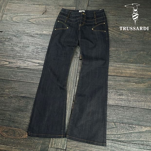 [트루사르디] 재팬 빈티지 부츠컷 플레어 데님 팬츠 청바지 P01487