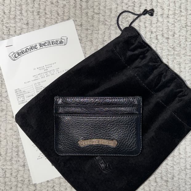 크롬하츠 스크롤 라벨 카드 케이스