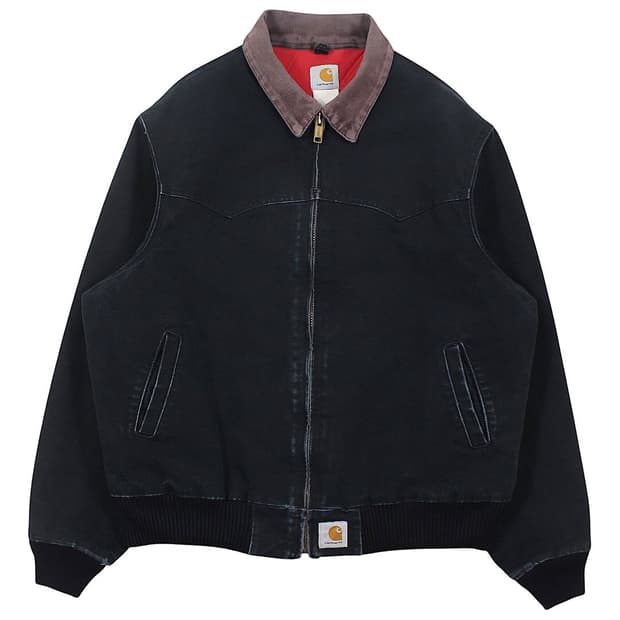 90-00s USA 칼하트 J13 BLK 블랙 산타페 자켓 빈티지 미국제