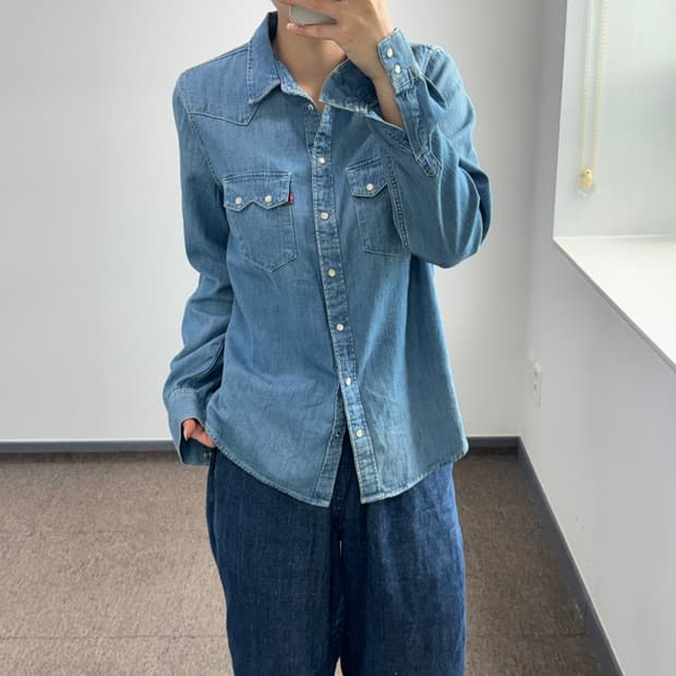 Levis 리바이스 투포켓 데님 셔츠  