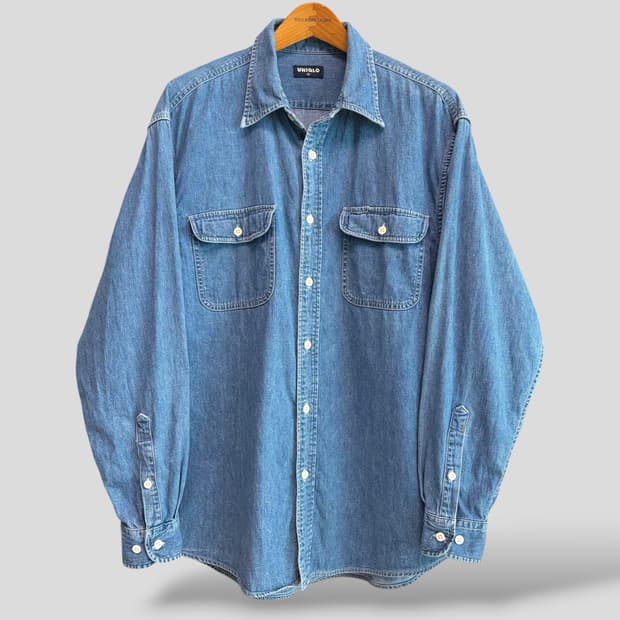 (XL)올드 유니클로 데님셔츠