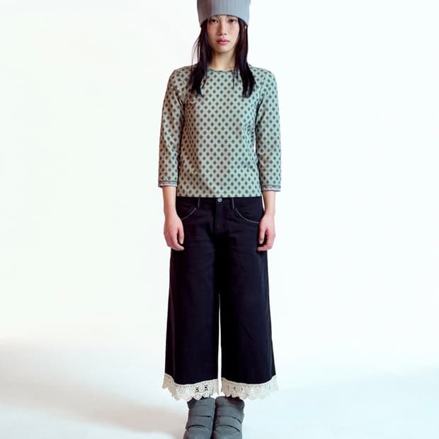 코이세이오 KNIT LACE PANTS-BLACK 1사이즈