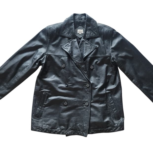 빈티지 소가죽 피코트