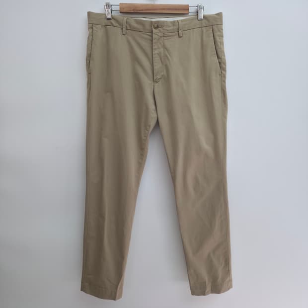 [34/32] 폴로 랄프로렌 베이지 치노 팬츠 신형 큐알택