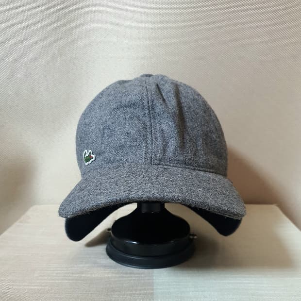 (새상품) 라코스테 귀도리 울 모자