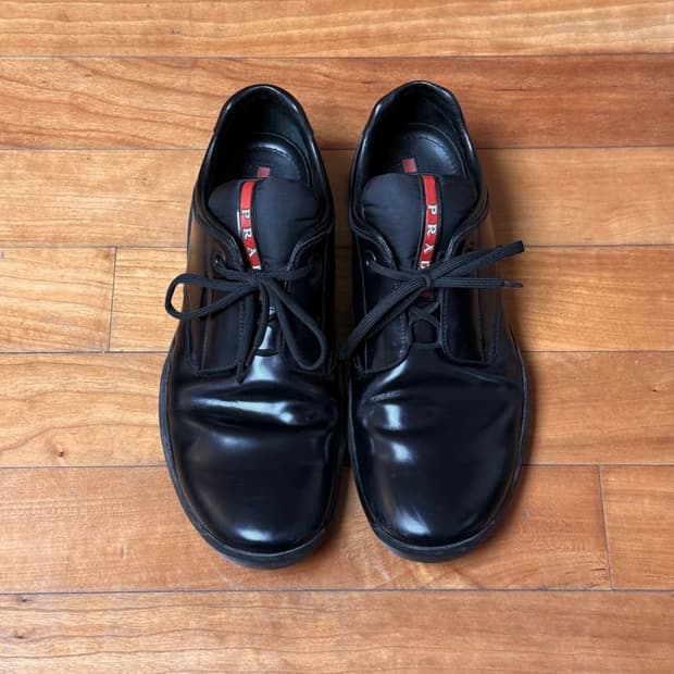 Prada sports leather shoes