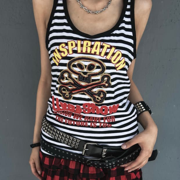 Stripe Punk Sleeveless