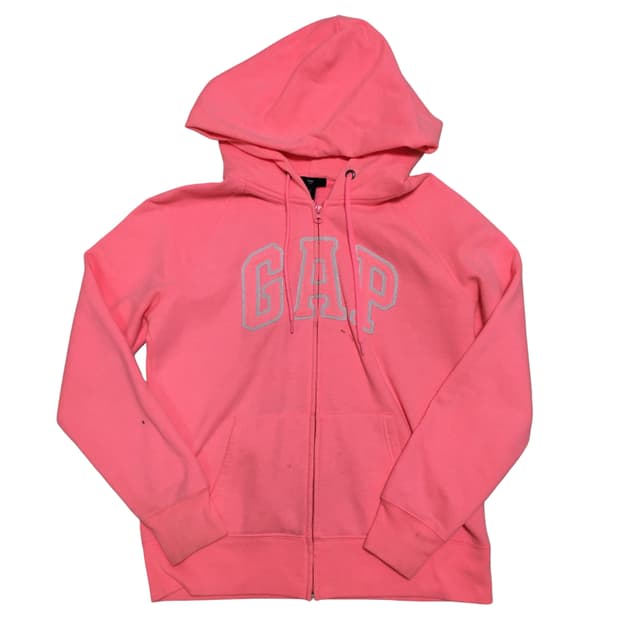 GAP gap neon pink hoodie zip-up