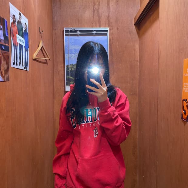 (M) Champion 챔피온 유니버시티 프린팅 후드티