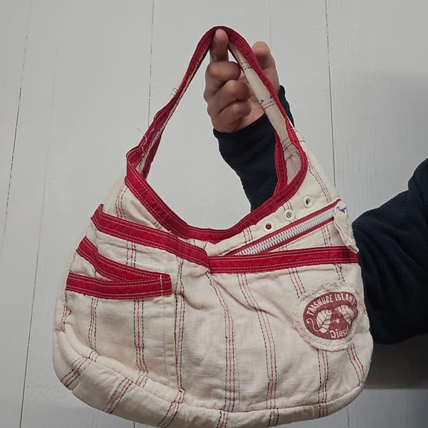 Diesel 디젤 린넨 우먼스 토트백 