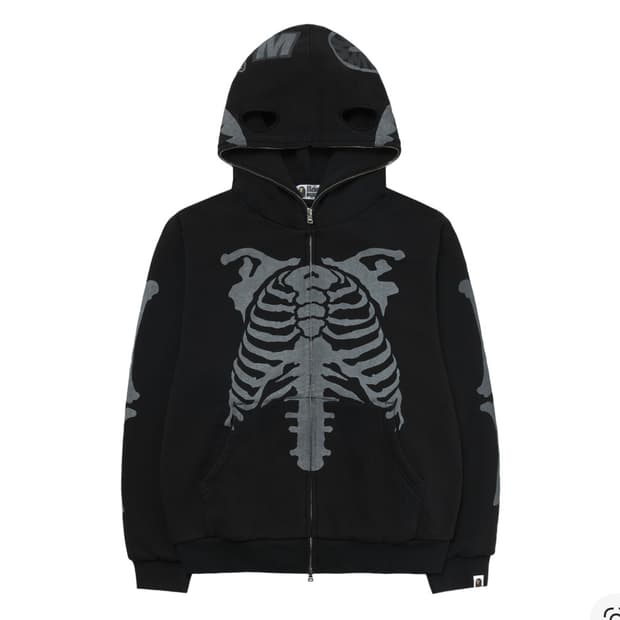 (구해요) 베이프 스켈레톤 샤크 후드 S~M